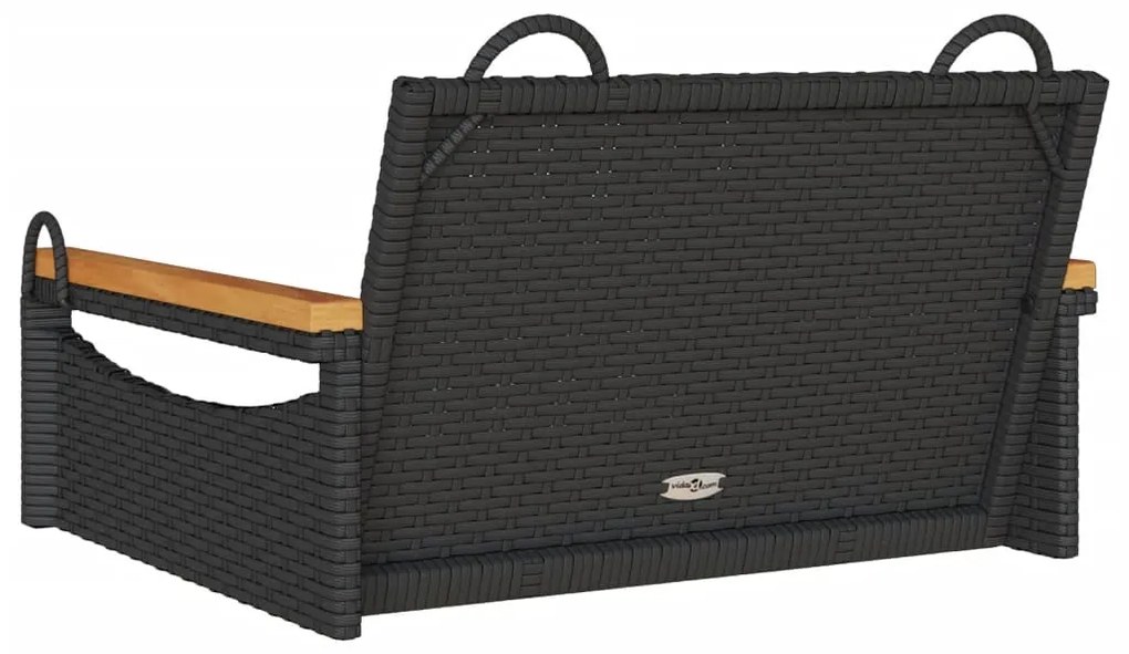 Banco baloiço 63x62x40 cm vime PE preto