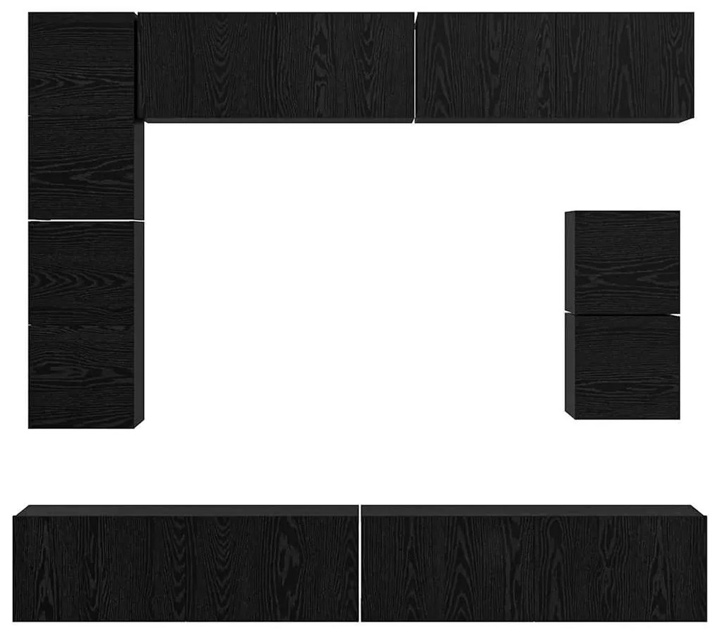 Conjunto de móvel de TV com prateleira Outros com armazenamento 8 pcs