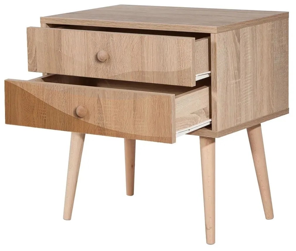 Mesa de Cabeceira City Two – Multicolor – 60 cm x 61 cm x 40 cm