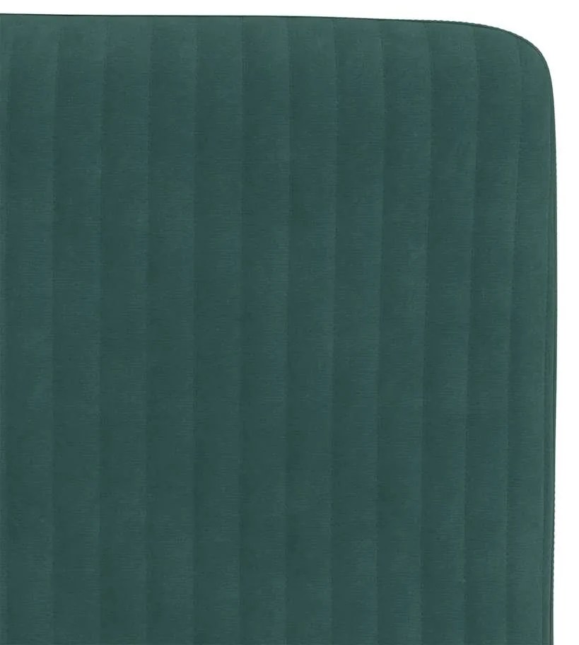 Cadeiras de jantar 2 pcs veludo verde-escuro