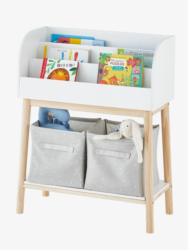 Estante-biblioteca, Confetes branco claro bicolor/multicolo