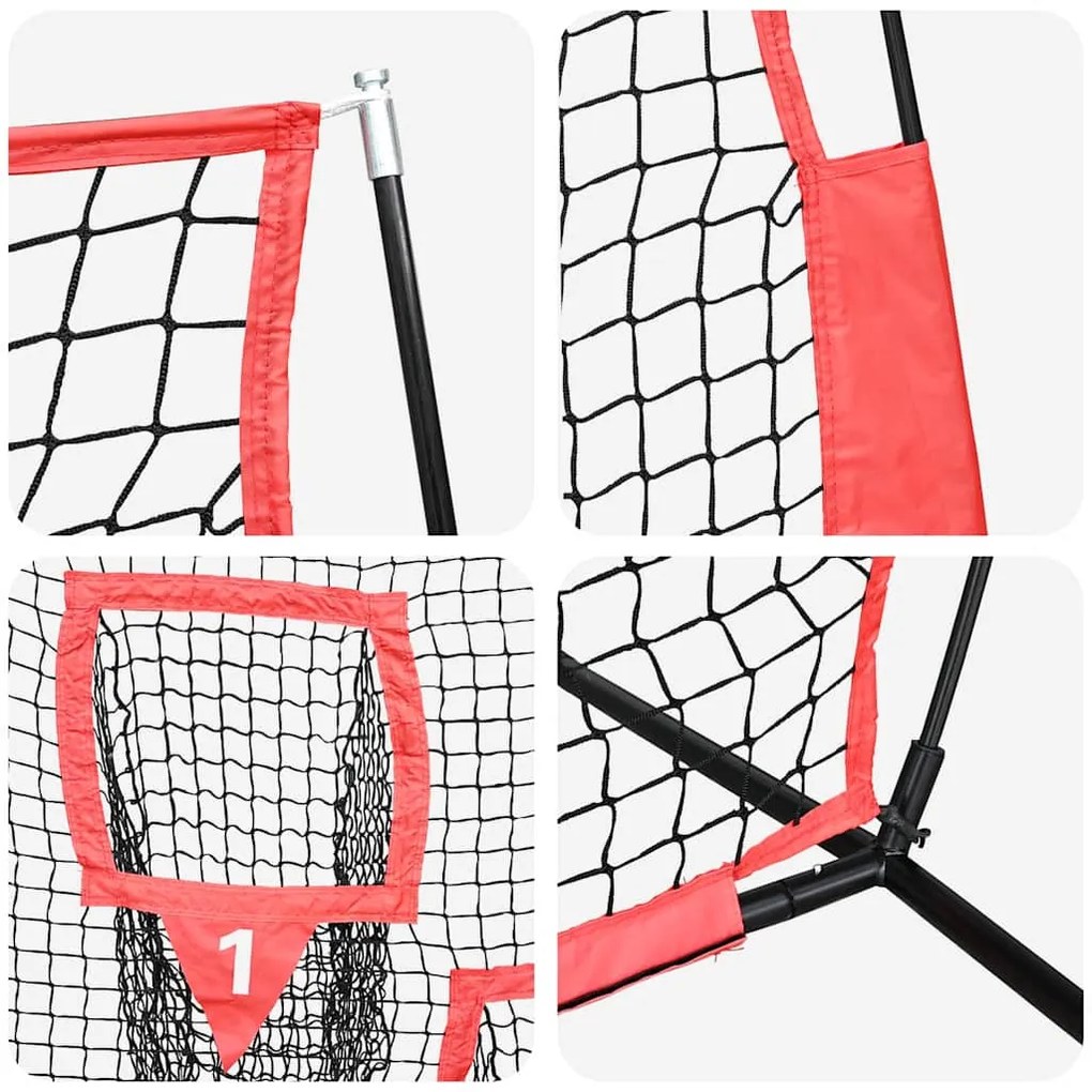 Beisebol &amp; Softbol Preto 214.5 x 89.5 x 181 cm Poliéster