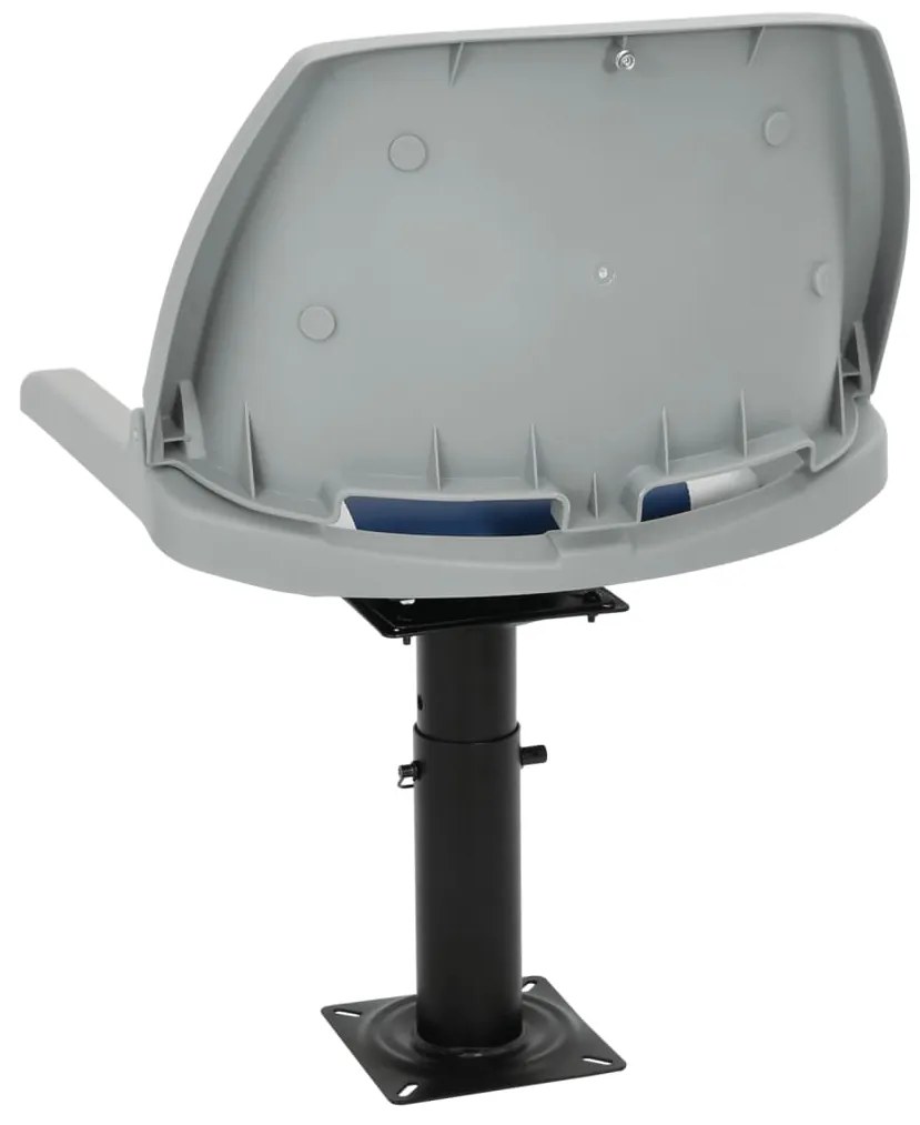 Assentos de barco 2 pcs c/ pedestais ajustáveis e rotação 360°