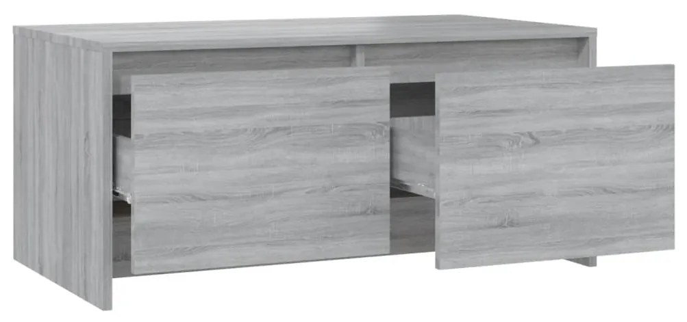 Mesa de centro 90x50x41,5 cm derivados madeira cinzento sonoma