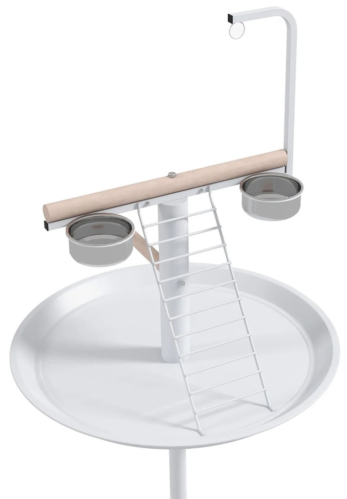 PawHut Comedouro para Pássaros de Exterior com Rodas Ø60x138 cm Comedo
