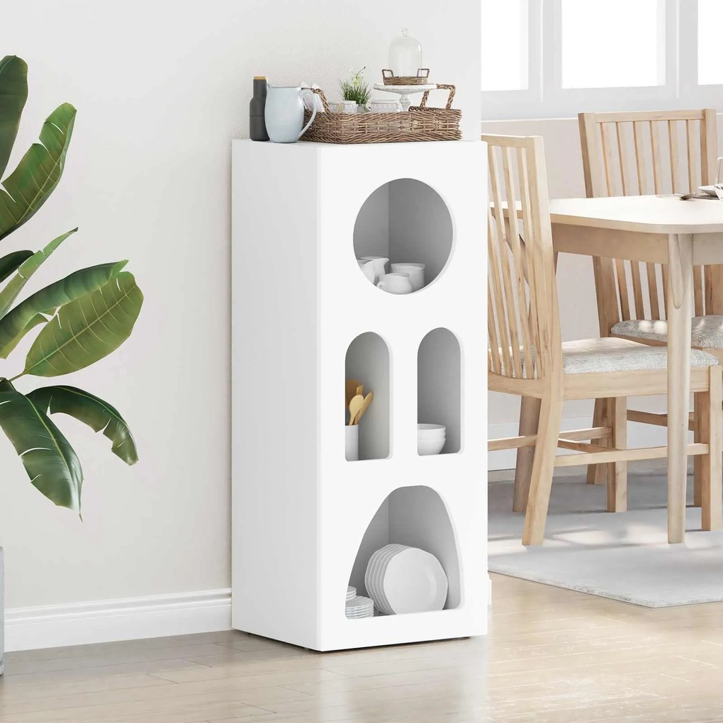 vidaXL Buffet Branco 40 x 35 x 100,5 cm Madeira processada