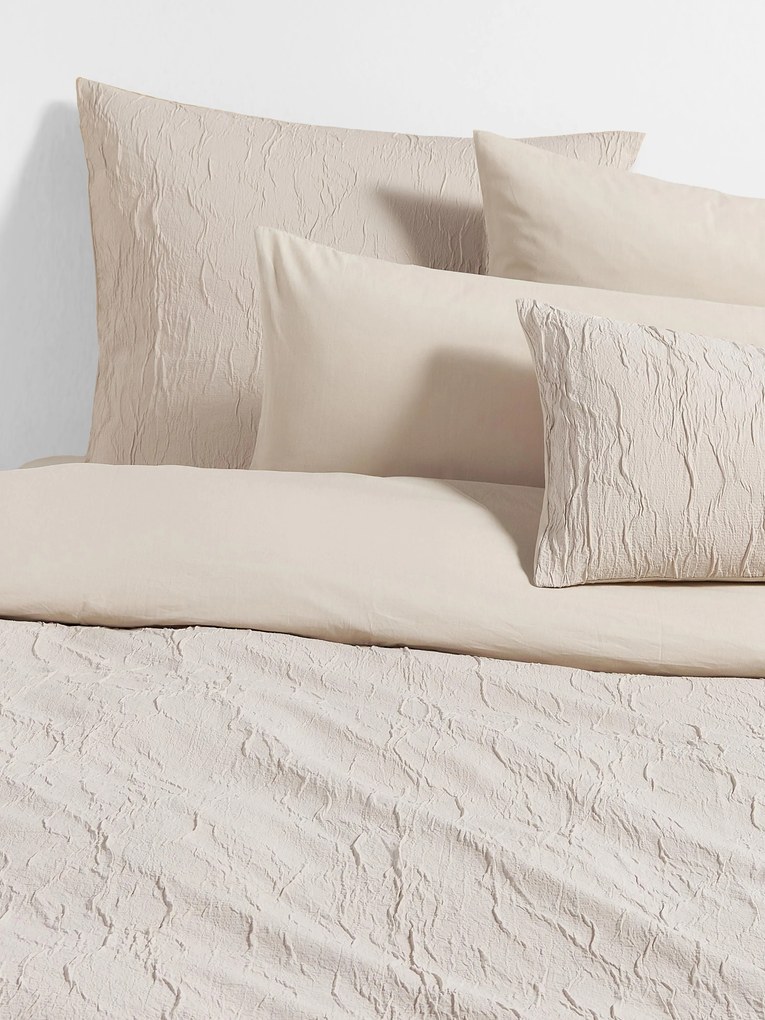 Capa de edredão em percal de algodão lavado Leonora