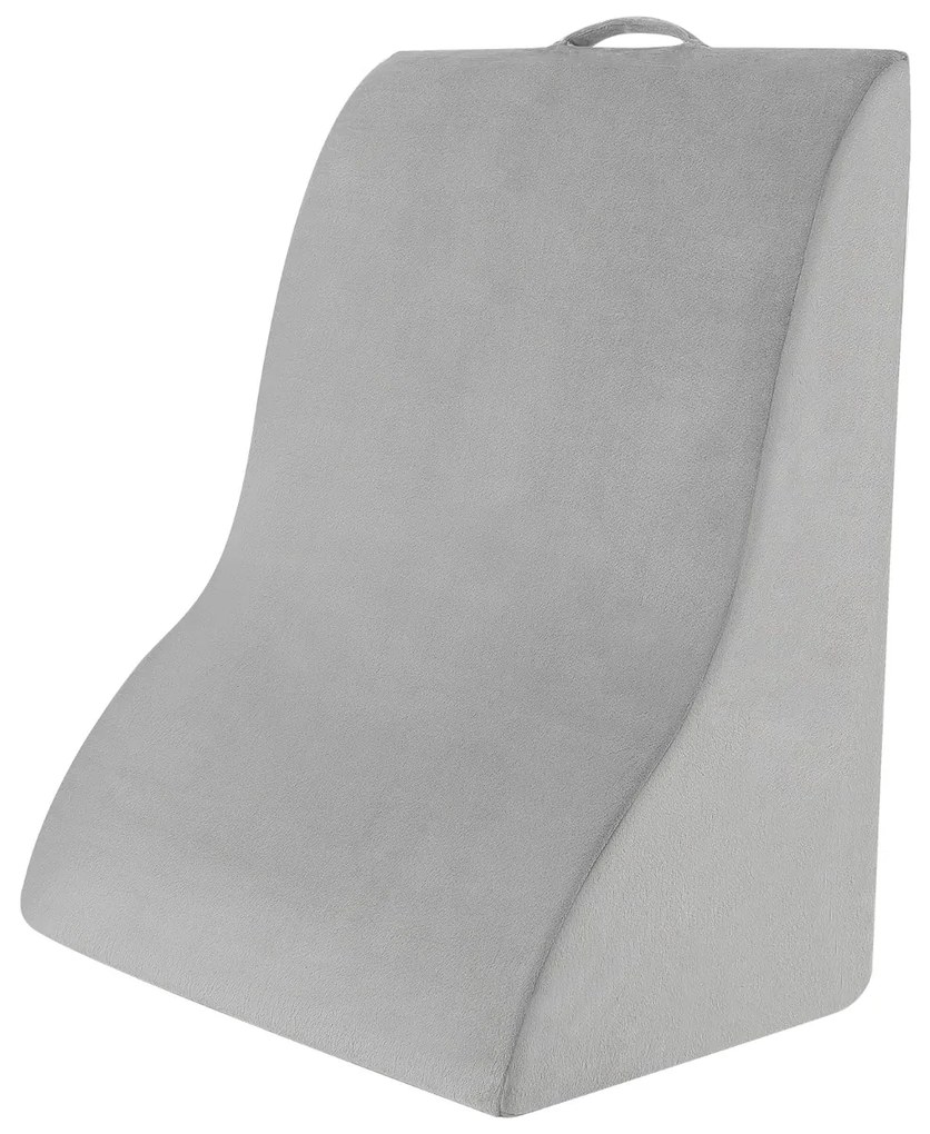 Almofada de leitura em cunha triangular Design curvo único Capa lavável à máquina Almofada lavável à máquina para dormir na cama Gravidez 51 x 32 x 63
