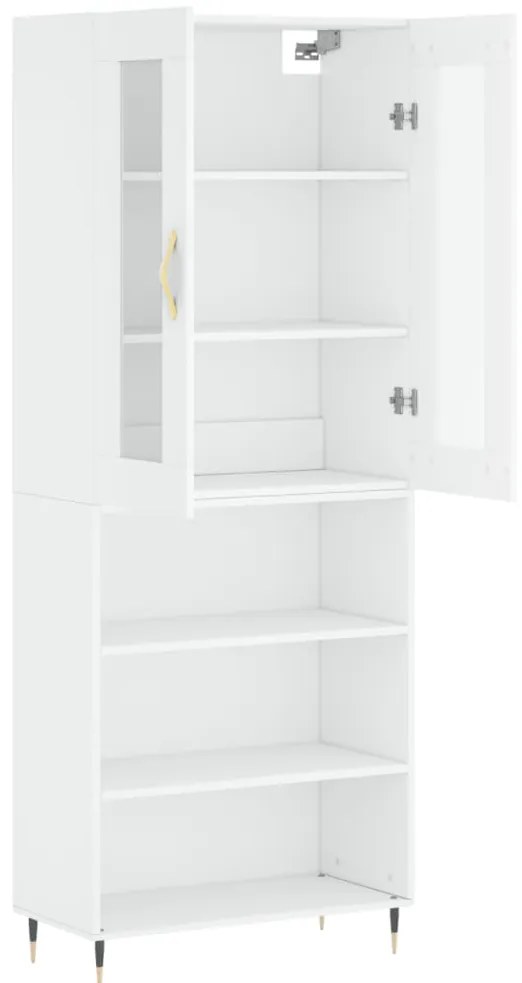Armário alto 69,5x34x180 cm derivados de madeira branco