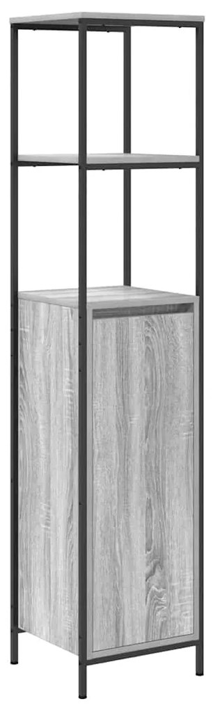 Conjunto de Móveis para a Casa de Banho 5 Peças vidaXL Cinza Sonoma em