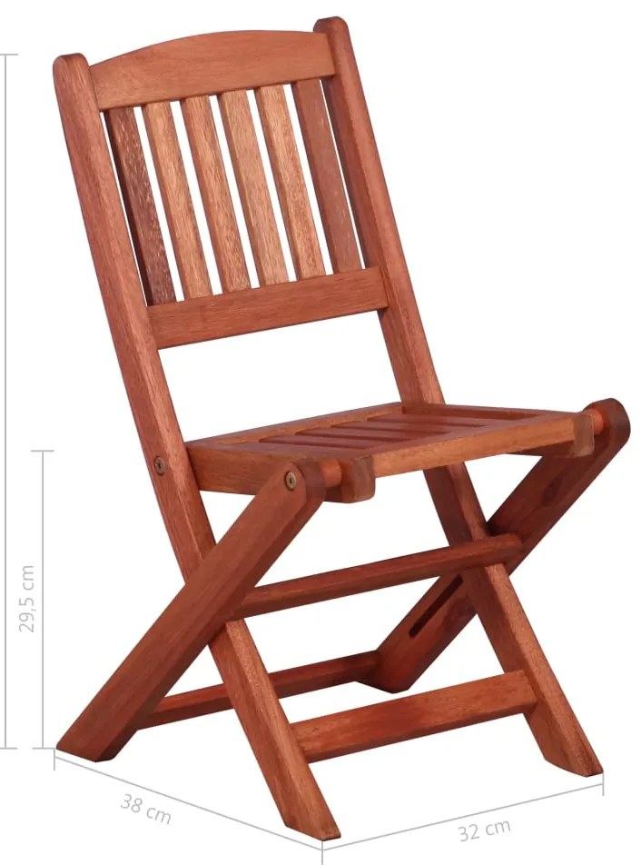 Cadeiras de jantar de criança 2 pcs madeira de eucalipto maciça