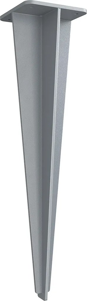 Âncora de solo para postes laterais do toldo Cinzento