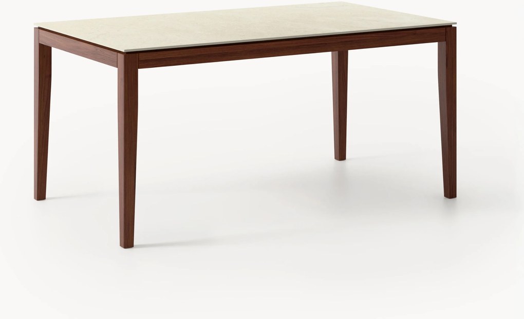 Mesa de jantar com efeito travertino Jackson, vários tamanhos