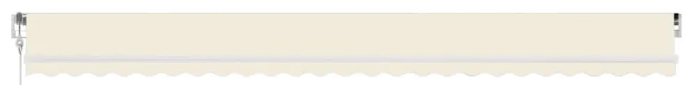 Toldo automático com LED e sensor de vento 600x350 cm creme