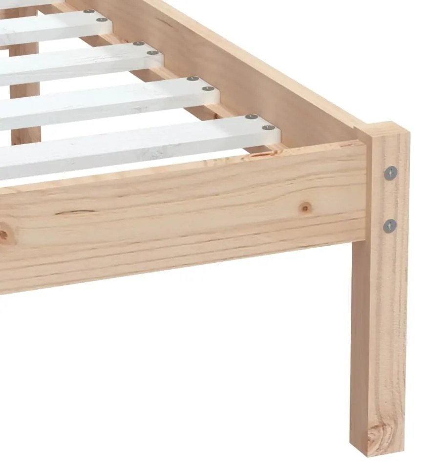 Estrutura de cama pequena solteiro 75x190 cm madeira maciça