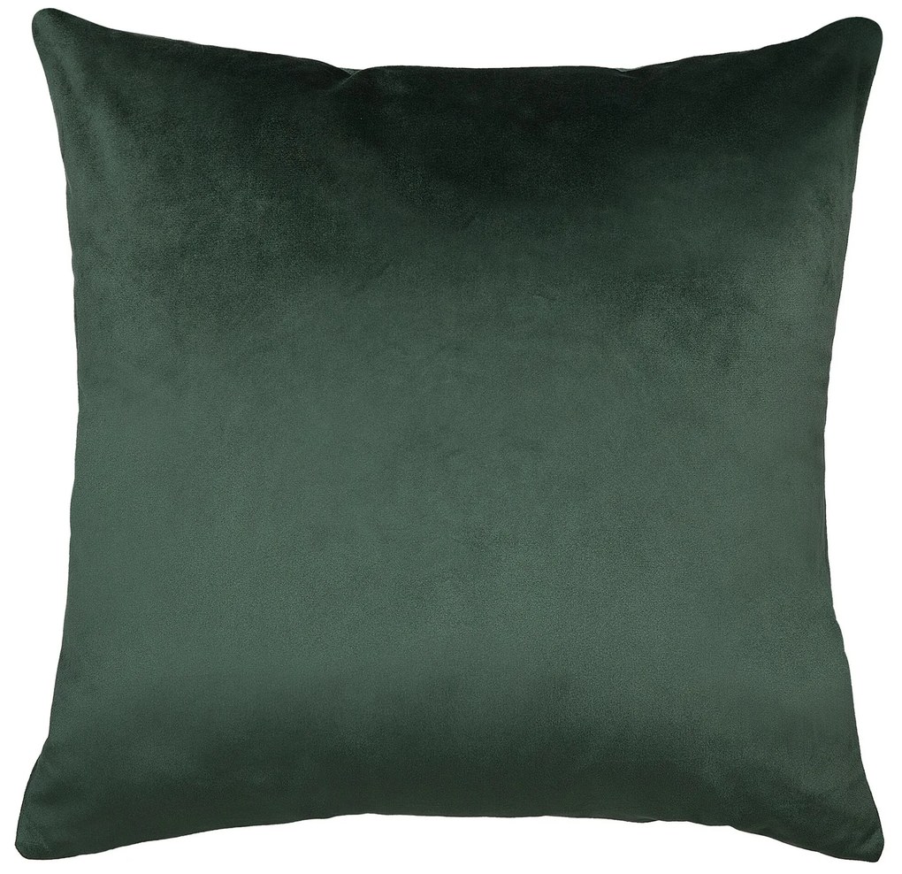 Conjunto de 2 almofadas decorativas em veludo verde 45 x 45 cm BLUEBELL Beliani