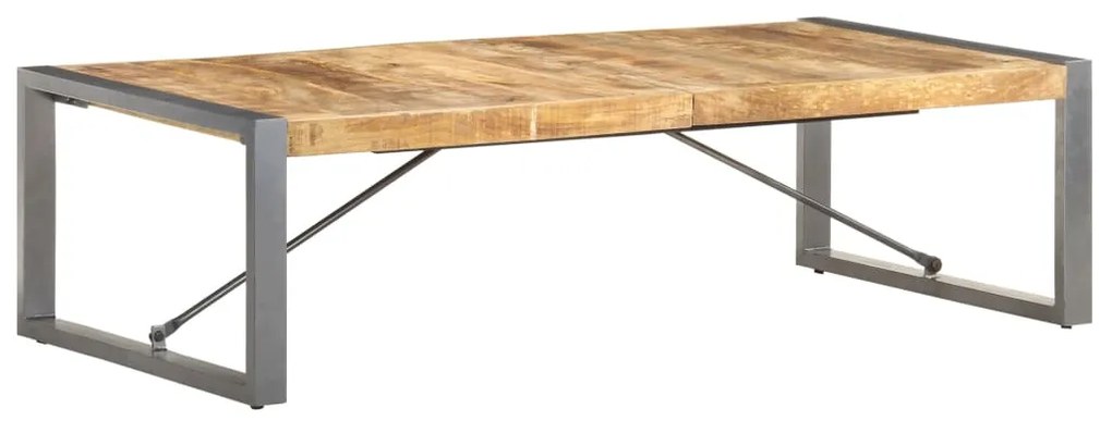 Mesa de centro 140x70x40 cm madeira de mangueira áspera