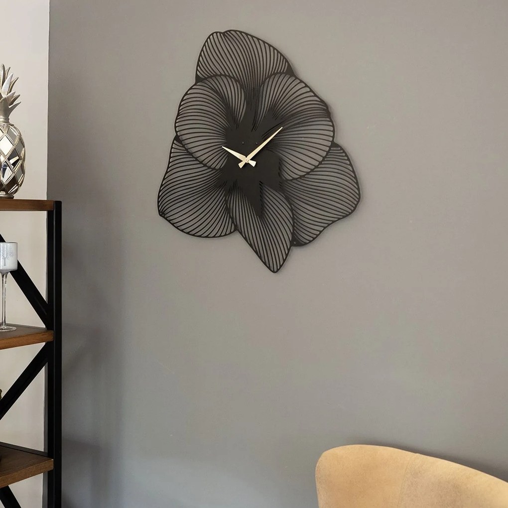 Relógio de Parede Decorativo Aps039 – Preto – 49 x 49 cm