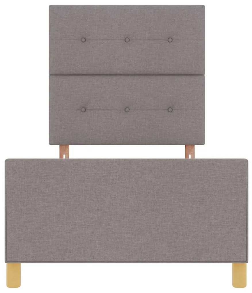 Cama vidaXL Taupe 100x200 cm em Tecido