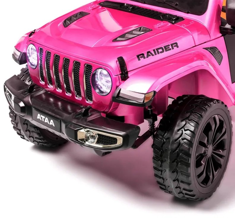 JIPE ELÉTRICO INFANTIL RAIDER 12V 4X4 ROSA