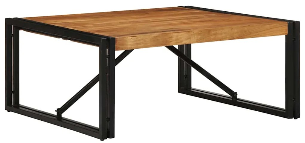 Mesa de centro 80x80x35 cm madeira de acácia maciça