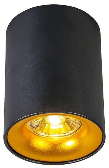 Projetores modernos pretos com dourado - Ronda Design,Moderno