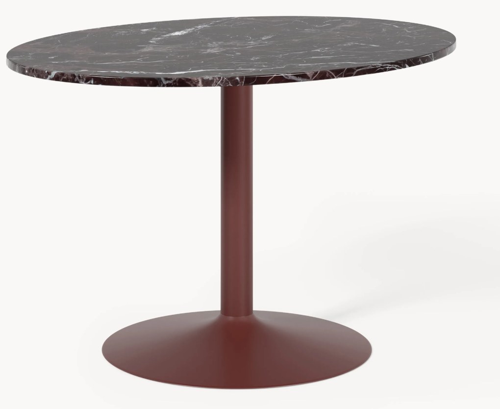 Mesa de jantar oval em mármore Miley, 120 x 90 cm