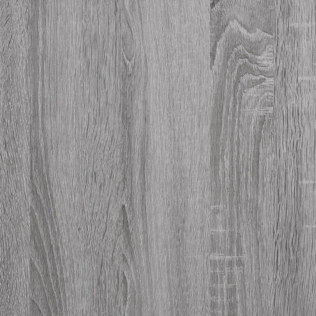 Mesa de apoio 40x42x50 cm derivados de madeira cinzento sonoma