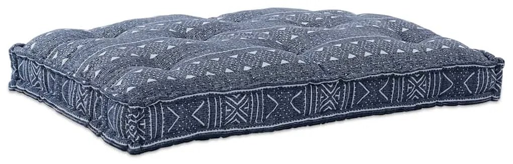vidaXL Almofada de Sofá Estampa Índigo 120 x 80 x 12 cm tecido