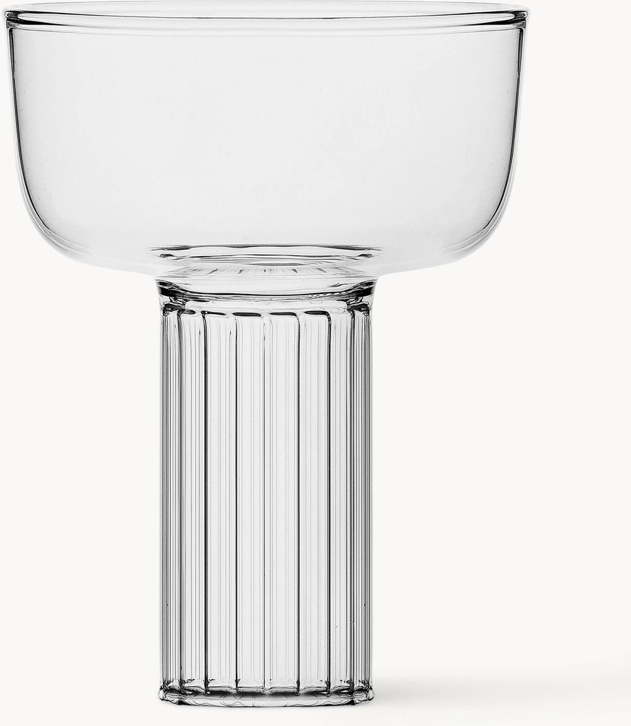 Taça de champanhe em vidro borossilicato artesanal Liberta
