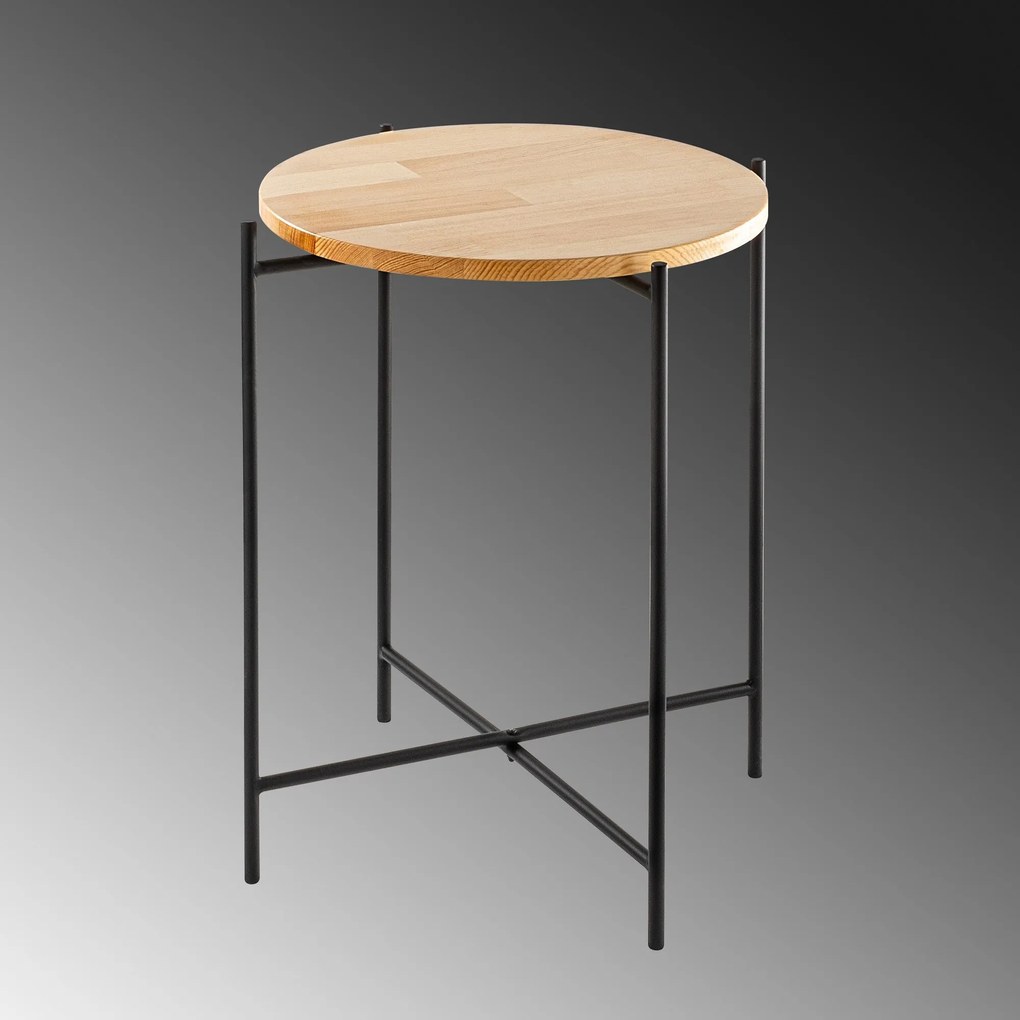 Mesa de Centro Shb-004 – Preto Natural – 46x56x46 cm | Tribo Home