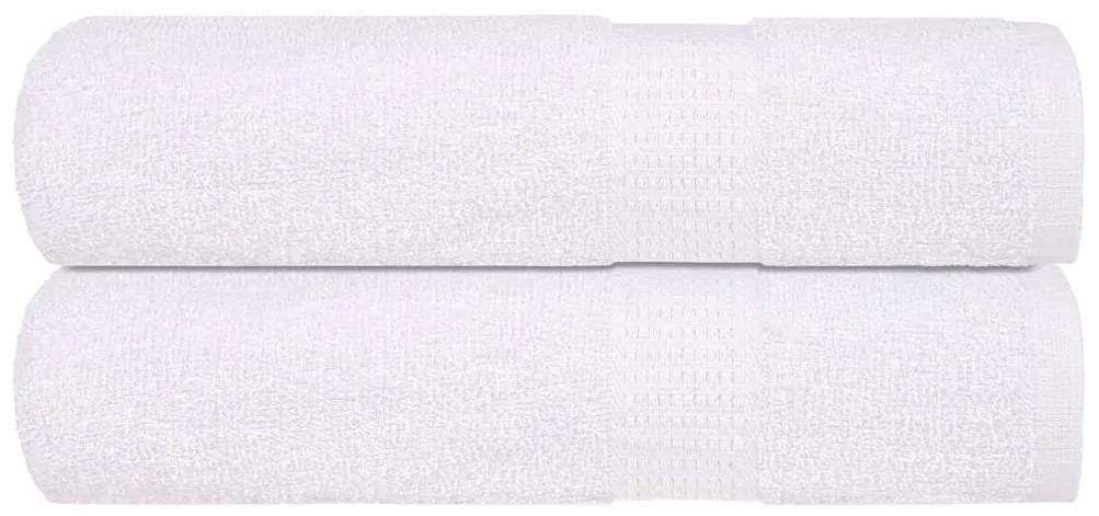 vidaXL Toalhas de banho 2 pcs 100x150 cm 360 gsm 100% algodão branco