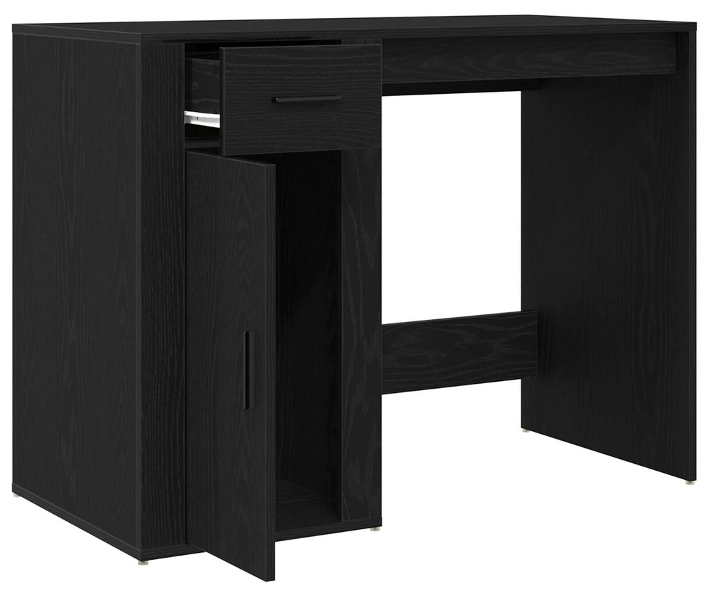 Mesa vidaXL Preta Carvalho 100x49x75 cm Madeira engenheirada