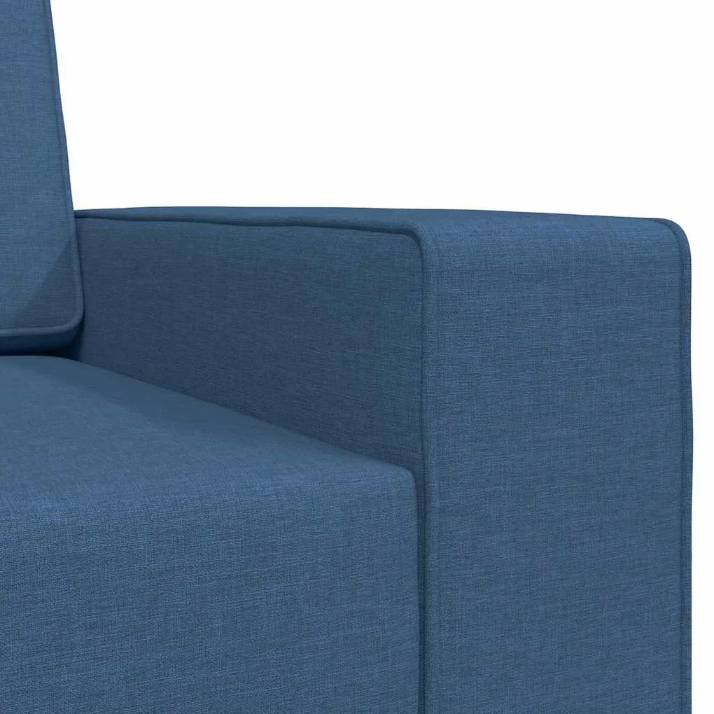 Sofá Cama de Chão 2 em 1 Azul 245x150x60,5 cm Tecido