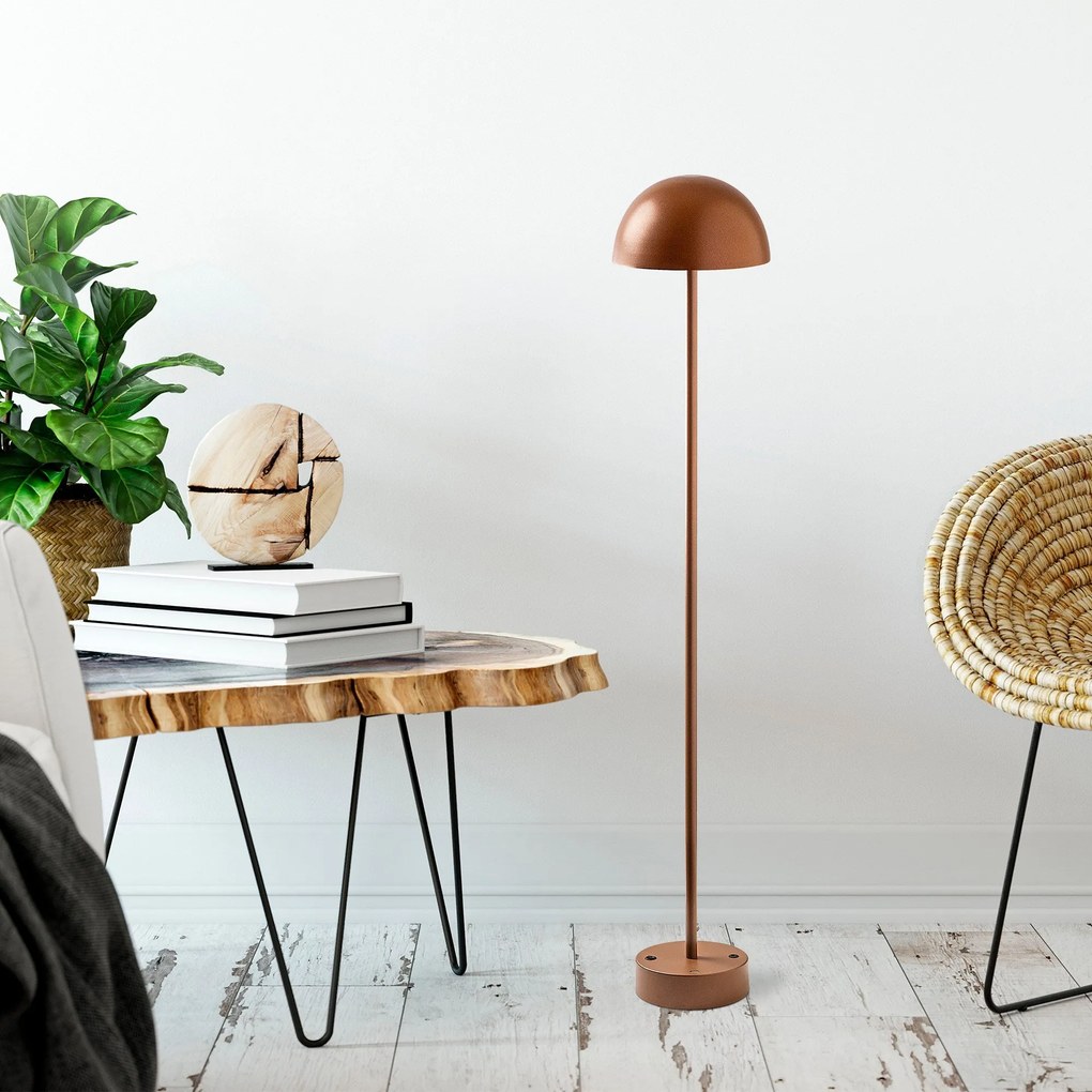 Candeeiro de Pé Sept – Cobre – Diâmetro 20 cm Altura 115 cm