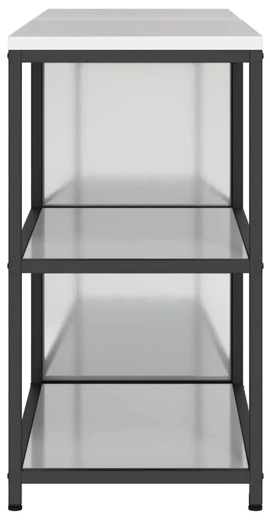 Conjunto de Armazenamento de Cozinha com prateleira 2 pcs Prata