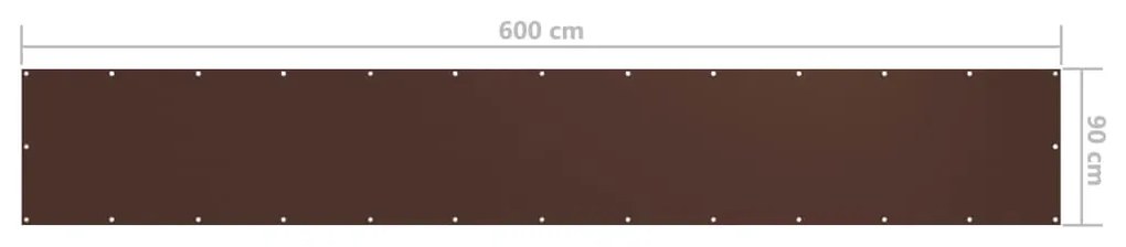 Tela de varanda 90x600 cm tecido Oxford castanho