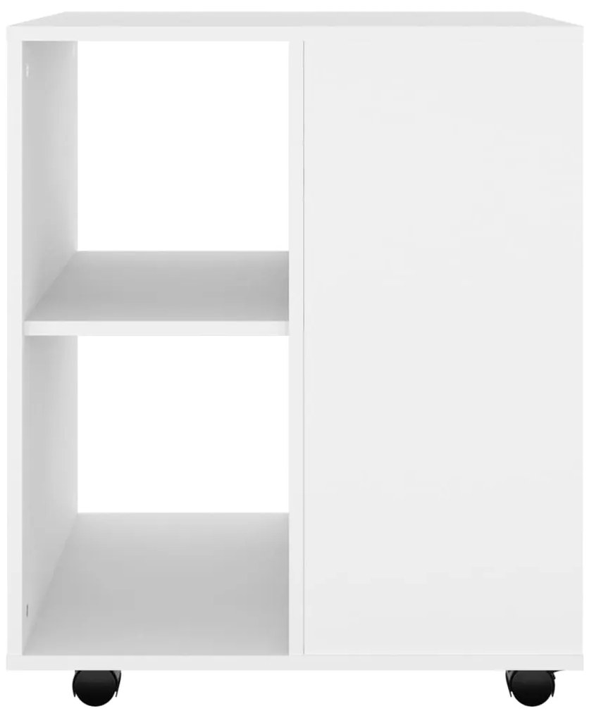 Móvel com rodas 60x53x72 cm derivados de madeira branco