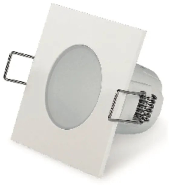 DownLight LED Spot Quadrado IP54 - Branco / 3000K