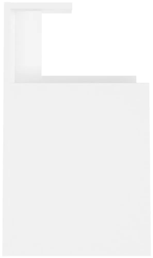 Mesas de cabeceira 2 pcs derivados de madeira branco