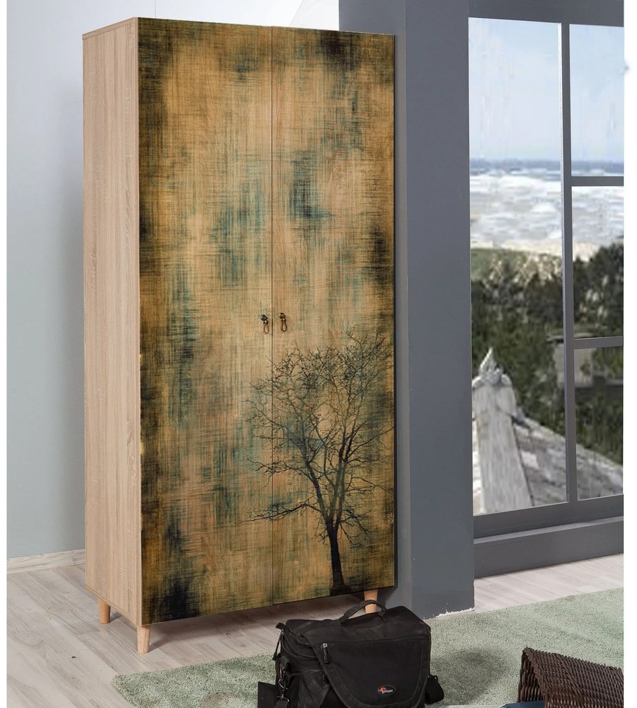 Guarda-Roupa Stil – Carvalho Sonoma – 90x192x52 cm