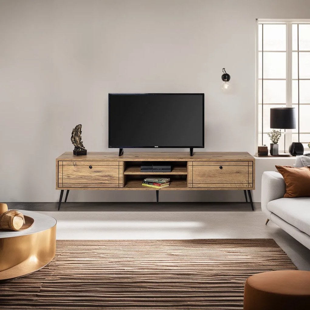 Móvel para TV Brooklyn – Pinho Atlântico – 180 cm x 50 cm x 40 cm