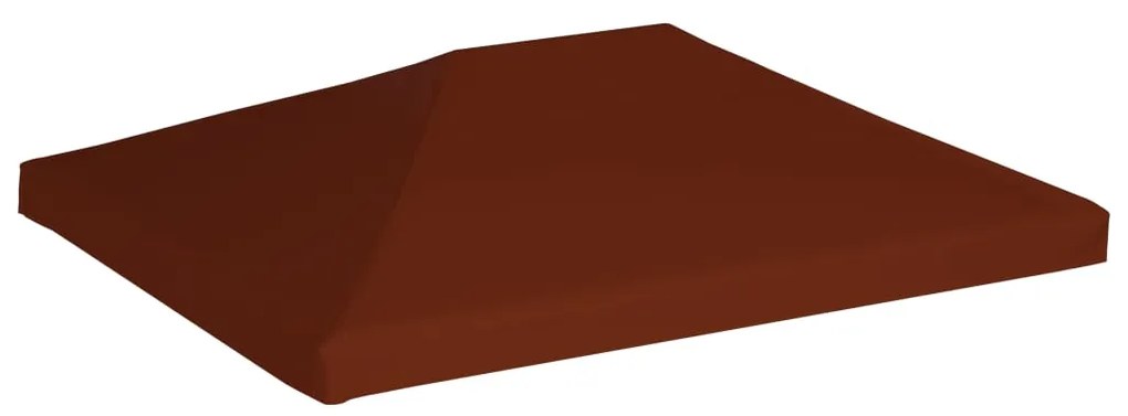 Cobertura de gazebo 310 g/m² 3x4 m terracota