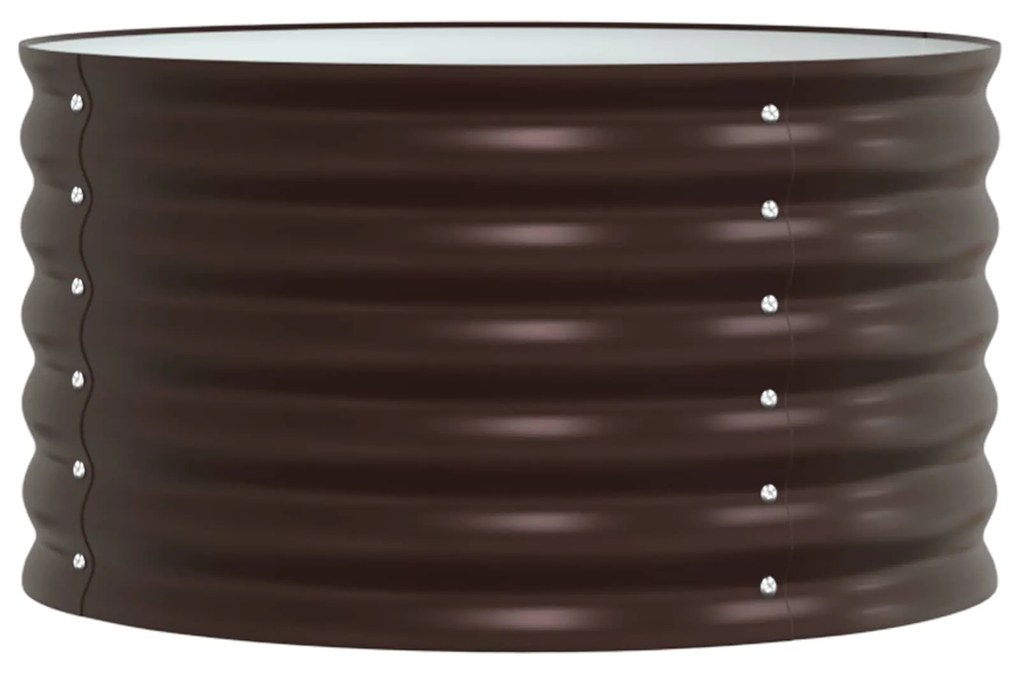 vidaXL Cama Elevada Castanho 80 x 80 x 44 cm Aço