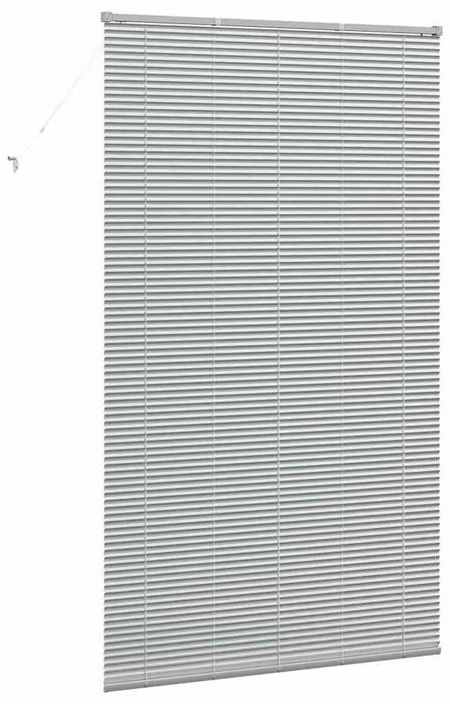 Persiana de Janela com cortinas Outros Manual Prata 80 x 130 cm Alumín