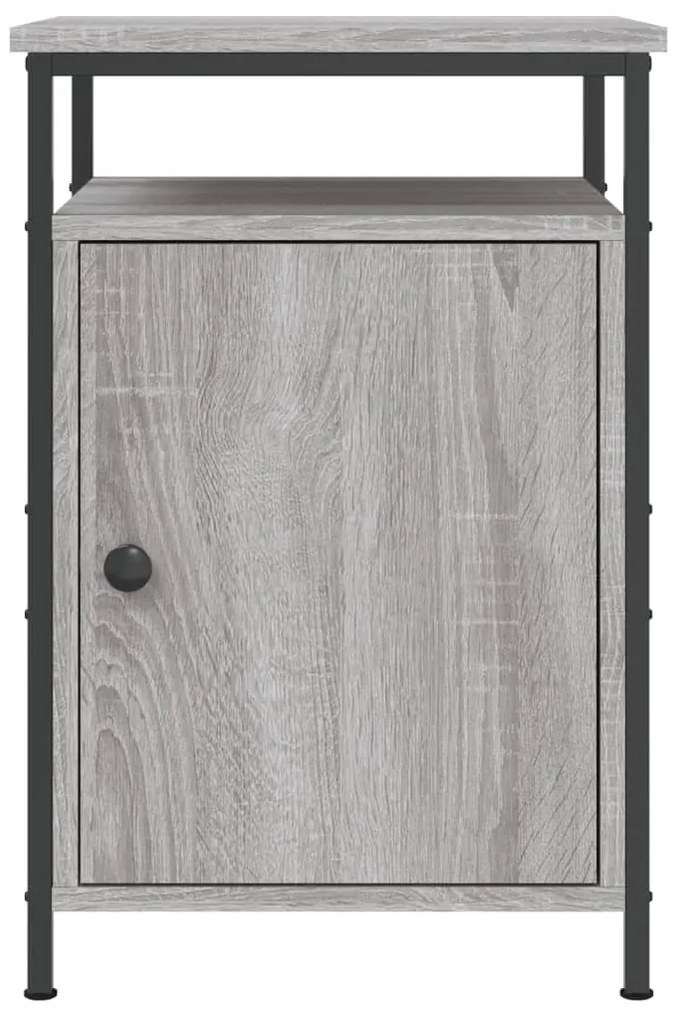 Mesa de cabeceira 40x42x60 cm derivados madeira cinzento sonoma