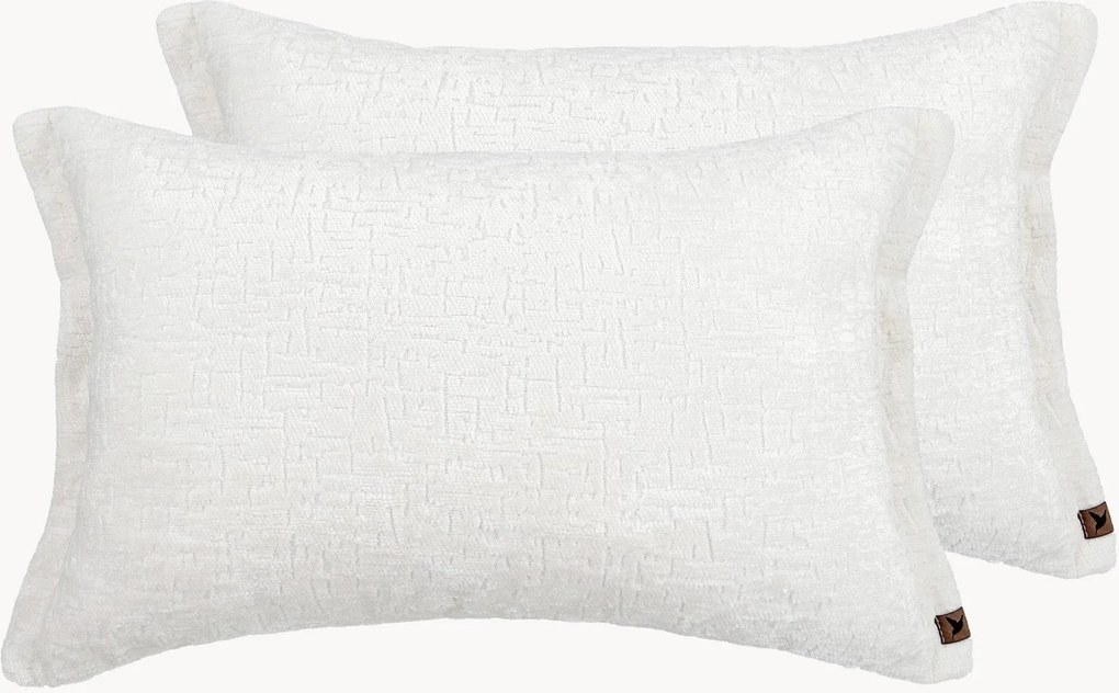 Almofadas em chenille artesanais Orchid, conjunto de 2