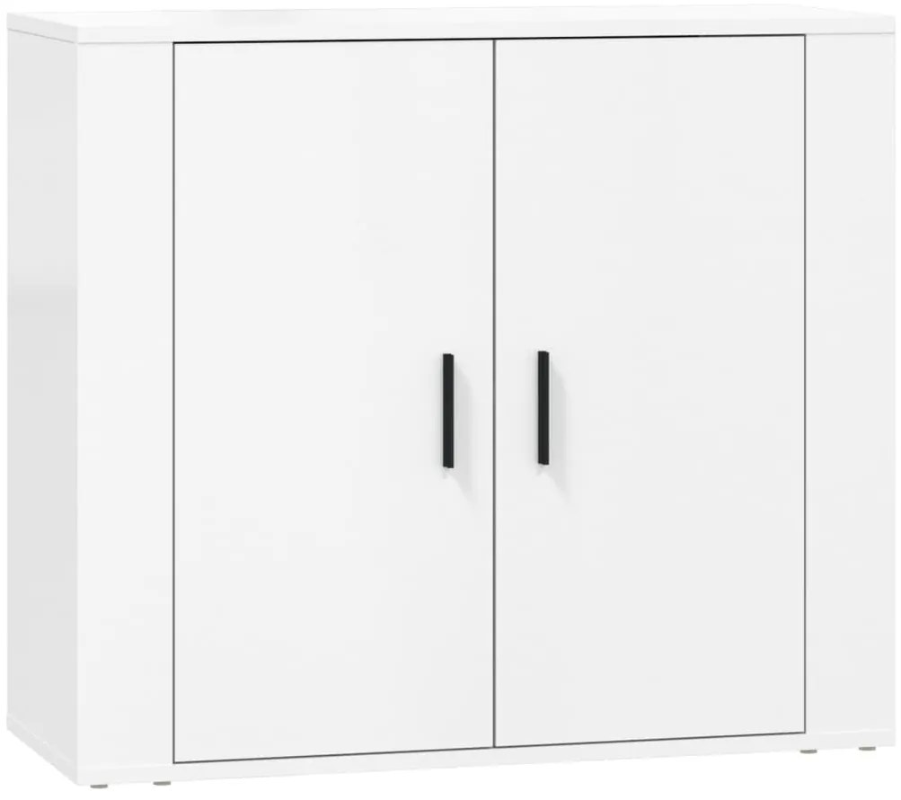 Aparadores 3 pcs madeira processada branco