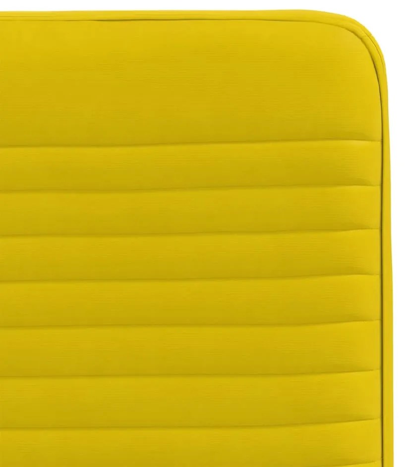 Cadeiras de jantar 4 pcs veludo amarelo