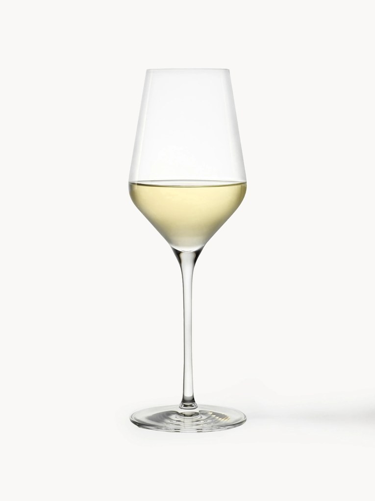 Copos de vinho branco de cristal Quatrophil, 6 uni.